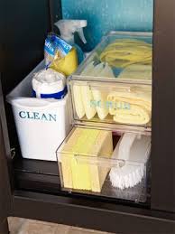 Keep the products away from food prep areas, along with dishes, pots, and pans that will be in contact with food. 13 Amazingly Simple Ways To Organize Your Household Cleaning Supplies Of Life And Lisa