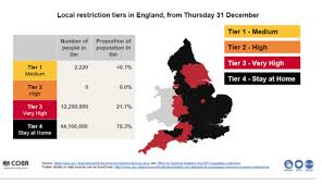 En angleterre, un niveau d'alerte à trois niveaux détermine les restrictions imposées à chaque région. J4 S2 Dmvqvrvm