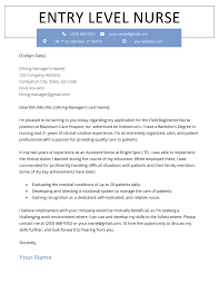 This would typically depend on whether you are self employed or employed in an aesthetic clinic. Entry Level Nurse Cover Letter Sample Resume Genius