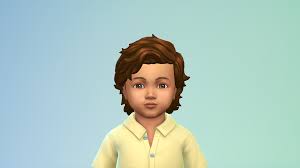 Sims 4 — yuumi hairstyle (child) by sylviemy — short bang hair for child. The Sims 4 Cc Spotlight Toddler Maxis Match Hair