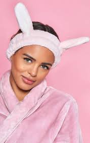 fluffy bunny makeup headband beauty
