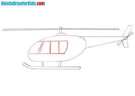 How to draw a helicopter. How To Draw A Helicopter For Kids