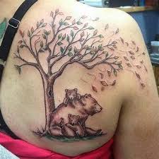 That mama bear is smiling. 150 Cool Father Son Tattoos Ideas 2019 Symbols Quotes Baby Designs For Dads Tattoo Ideas 2020 Part 3 Mom Tattoos Mother Tattoos Mama Bear Tattoos