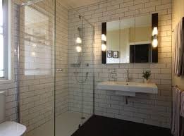 Cream Colored Subway Tile Dark Grout Shower Stall Design Ideas Pictures Remodel And Decor White Subway Tile Bathroom Minimal Bathroom Bathroom Tile Designs
