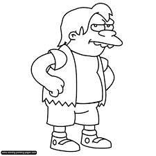 Free Coloring For Window Color Pictures And Images For Tracing And Coloring In 2020 Cartoon Coloring Pages Simpsons Drawings Simpsons Art