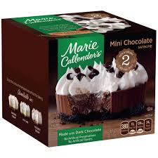 Pies that weigh nearly three pounds apiece. Marie Callender S Chocolate Satin Mini Pies Shop Desserts Pastries At H E B