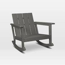 Polywood X West Elm Rocking Chair Gray In 2020 Rocking Chair Outdoor Chairs Lounge Chair Outdoor