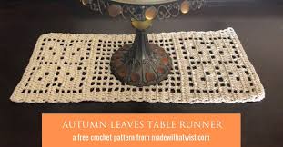 Free crochet pattern floral summer cardi. Free Crochet Table Runner Pattern For Fall Made With A Twist