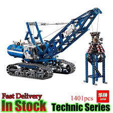 Click To Buy Lepin 20010 Technic Series 1401pcs Crawler Crane Compatible 42042 Model Building Kits Blocks Bric Lego Technic Sets Lego Crane Crawler Crane