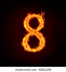 Series Fire Numbers Flame 8 Eight Stock Illustration 83061298 | Shutterstock
