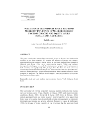 Historically, the malaysia government bond 10y reached an all time high of 5.35 in april of 2004. Pdf What Moves The Primary Stock And Bond Markets Influence Of Macroeconomic Factors On Bond And Equity Issues In Malaysia And Korea