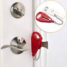 In that case, magnetic or hinge pin stoppers might be more appropriate. Portable Hotel Door Lock Locks Self Defense Door Stop Travel Door Stopper Door Lock Sale Price Reviews Gearbest