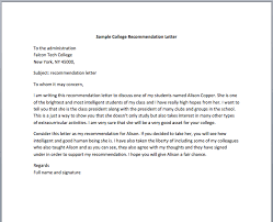 Recommendation Letter For Nursing School Smart Letters