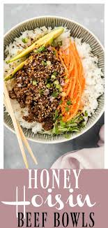 Stir Fry Honey Hoisin Beef Bowls These Bowls Are Packed With Flavor Ready I Ground Beef Recipes Healthy Asian Ground Beef Recipes Recipes With Hoisin Sauce