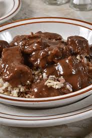 Easy Beef Tips And Gravy Dinner Recipe With Onion Beef Stew Meat Soy Sauce Worcestershire Sauce Garlic Powde Beef Tips And Gravy Beef Tips Beef Tip Recipes
