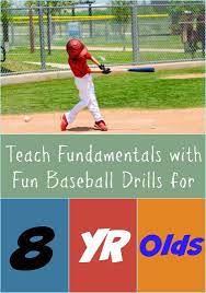 Teach Fundamentals With Fun Baseball Drills For 8 Year Olds Baseball Drills Kids Baseball Practice Youth Baseball Drills