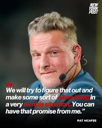 Pat McAfee appeared to make his first public comments about the controversy  he's found himself in after an Ole Miss freshman pointed the finger at him  for helping to spread an untrue