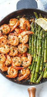 Keto Lemon Garlic Butter Shrimp With Zoodles Recipe Buttered Shrimp Recipe Asparagus Recipe Shrimp And Asparagus