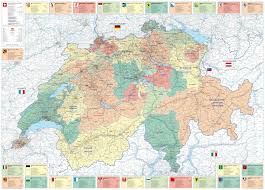 Geo.admin.ch ist die geoinformationsplattform der schweizerischen eidgenossenschaft. Schweiz Politische Karte 1 275 000 Swisstravelcenter Hallwag Kummerly Frey