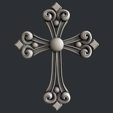 3d Stl Models For Cnc Cross Etsy Stl Cross Cross Art