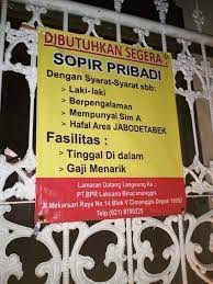 Maybe you would like to learn more about one of these? Lowongan Kerja Sopir Pribadi Atmago