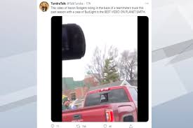 Packers Qb Aaron Rodgers Confirms Pickup Truck Beer Case Video