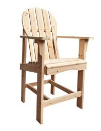 Captiva Traditional Natural Cedarwood Outdoor Counter High Chair Chair Outdoor Chairs High Chair