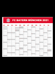 Das jahr 2021 hat 52 kalenderwochen. Poster Calendar Fcb 2021 Official Fc Bayern Munich Store