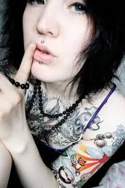 Emo Girl With Amazing Tattoos