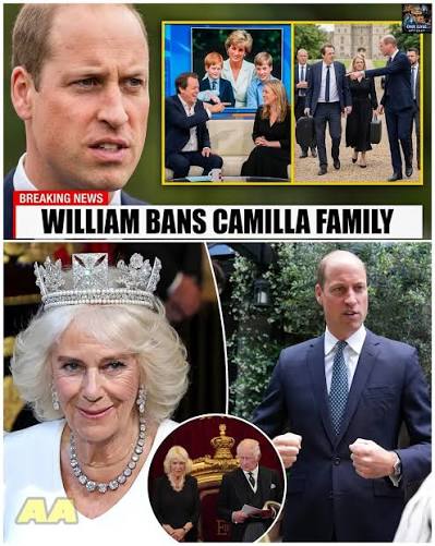 Prince William REMOVES Camilla's Family From All Royal Trusts-Public Cheers