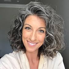 You can take short curly wedge hairstyles as an example. Grey Curly Hair