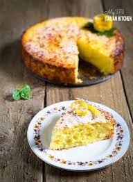 Neapolitan Lemon Ricotta Semolina Cake Migliaccio Semolina Cake Recipe Semolina Cake Lemon Ricotta Cake