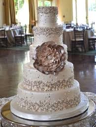 Champagne Pearl Cake How Gorgeous Would Champagne And Navy Be As Wedding Colors Wedding Cake Pearls Metallic Wedding Cakes Wedding Cake Inspiration