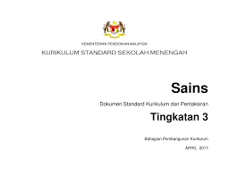 Maybe you would like to learn more about one of these? Dskp Kssm Sains Tingkatan 3