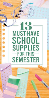 13 Must Have School Supplies You Ll Need This Semester College School Supplies Organization College School Supplies School Supplies