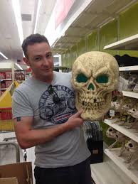 Giant Light Up Skull At Kmart Halloween Decorations Halloween Shopping Spooky Halloween Carnival Face Paint