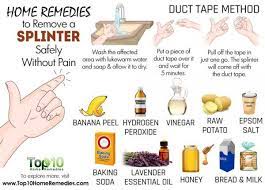 How To Remove A Splinter 11 Safe Painless Ways Top 10 Home Remedies Splinter Removal Cold Remedies Remedies