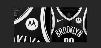 This time de blasio showed up to tuesday's press briefing wearing a brooklyn nets jersey under his blue button down shirt and a matching hat. Nba Season 2020 21 Nets Name Motorola As Official Jersey Patch Partner