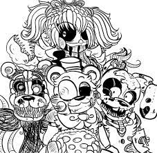 Some of the coloring page names are fnaf coloring all characters at colorings to, fnaf world coloring all characters coloring for kids 2019 click on the coloring page to open in a new window and print. Five Nights At Freddy S Coloring Pages Print For Free 120 Images