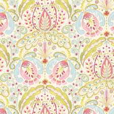 Kumari Garden Teja In Pink By Dena Designs For Free Spirit Fabrics Pattern Art Print Patterns Pattern Wallpaper