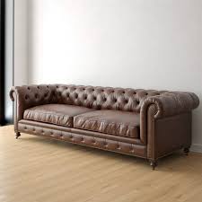 3d Model Restoration Hardware Kensington Leather Sofa Leather Sofa Restoration Hardware Sofa