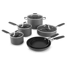 The Select By Calphalon Hard Anodized Nonstick 10 Piece Cookware Set Is Designed For Easy Meal Preparati Cookware Set Hard Anodized Cookware Induction Cookware
