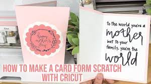 Glossy print and backside printing available. How To Make A Custom Card And Envelope From Scratch Using The Cricut Machine Mother S Day Card Youtube