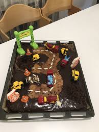 Bagger Baustelle Kuchen Baustelle Kuchen Kindergeburtstag Feier