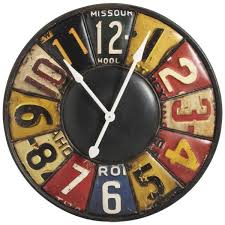 Horloge Murale Retro En Metal Horloge Murale Parement Mural Et Horloge Retro