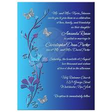 Wedding Invitation Royal Blue Turquoise Mauve Flowers Silver Butterflies Royal Blue Wedding Invitations Turquoise Wedding Invitations Wedding Invitation Background