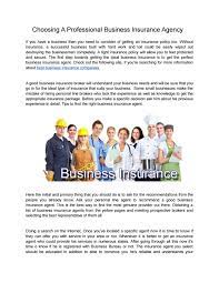 General liability insurance protects small businesses from claims of bodily injury, associated medical costs & damage to property. Choosing A Professional Business Insurance Agency By Robertriney Issuu
