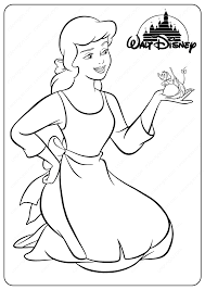 Print and color airplanes, animals, birds and beach pictures. Printable Cinderella Pdf Coloring Pages