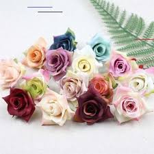 Flowerheadwreaths 10 100pcs Flower Heads In Bulk Artificial Rose Flower Heads Roses Silk Flowers For Wedding Party Decoration Diy Wreaths 6cm Fake Flowerspac En 2020