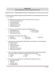 Maybe you would like to learn more about one of these? Bank Soal Adm Sarpras Kl 11
